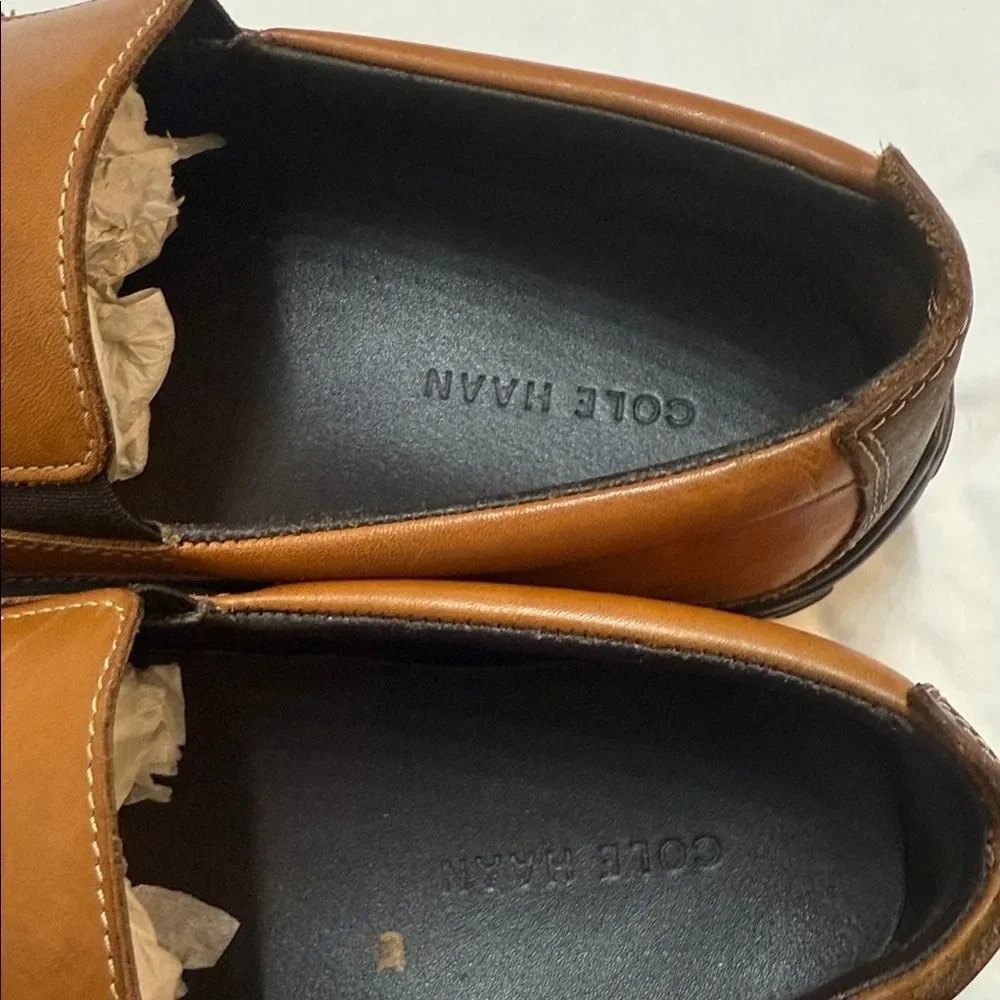 Cole Haan Brown Leather Slip-On Loafers C03559 size 11